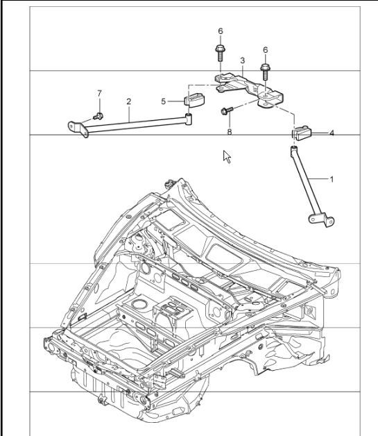 Diagram 801-15 Porsche 991 Carrera C2 3.4L (350Bhp) Body