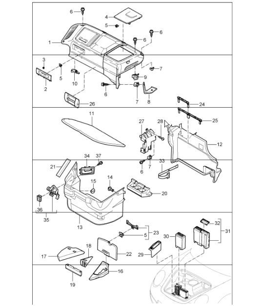 Diagram 807-00 Porsche 9J1.1 Taycan 4S 2020-24 