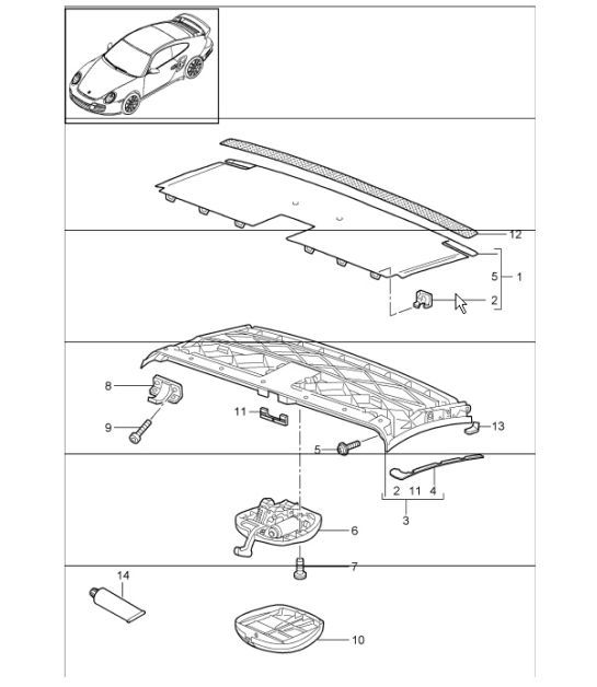 Diagram 811-05 Porsche 944 (1982-1991) 