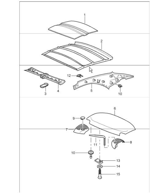 Diagram 811-17 Porsche 911 & 912 (1965-1989) Carrozzeria