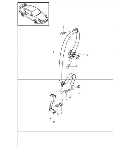 Diagram 812-06 Porsche 356C 1963-65 Body