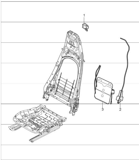 Diagram 817-07 Porsche 964 (911) (1989-1994) Carrosserie