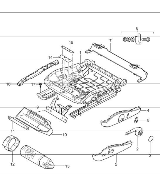 Diagram 817-45 Porsche Boxster 981 Spyder 3.8L 2016 Karosserie