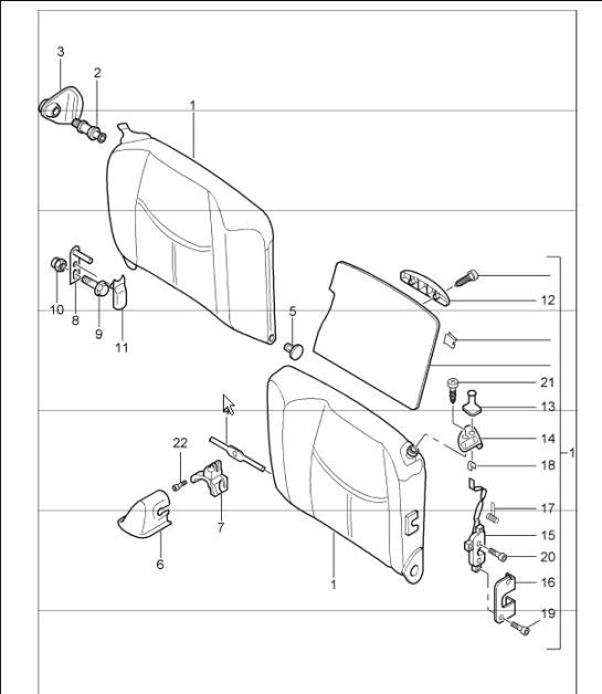 Diagram 817-70 Porsche 997 MK1 TURBO 2007-09 Body
