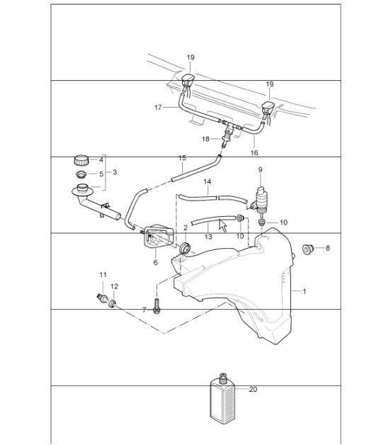 Diagram 904-10 Porsche 997 MKII Carrera C2S 3.8L 2009-12 Elektrische Ausrüstung