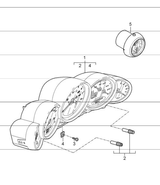 Diagram 906-01 Porsche 996 (911) (1997-2005) Elektrische apparatuur