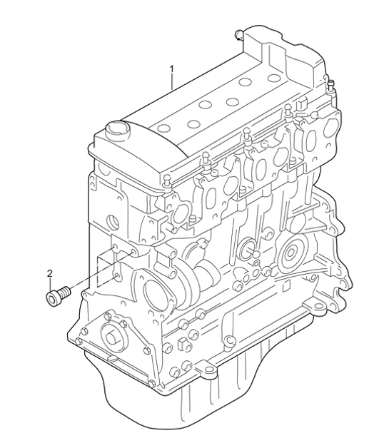 Diagram 101-02 Porsche Cayenne 92A (958) 2010-2017 Engine