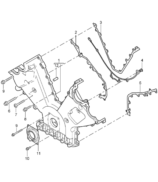 Diagram 101-07 Porsche Macan (95B) MK1 (2014-2018) Motore