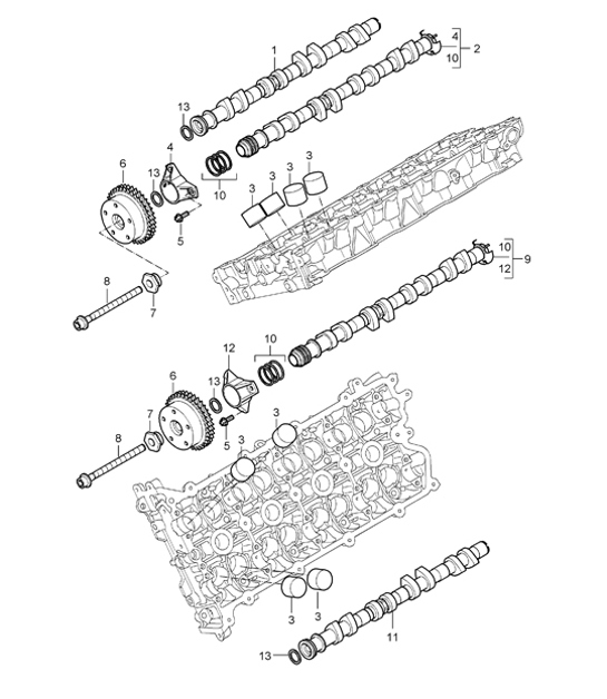 Diagram 103-10 Porsche 968 (1992-1995) 引擎