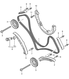 Valve control - M48.00 / M48.50 - 955 Cayenne 2003-06