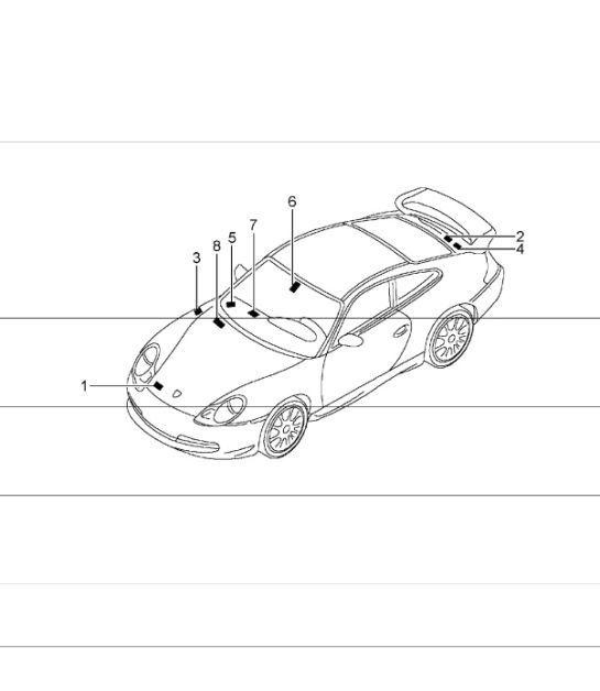 Diagram 001-05 Porsche 970.2 Panamera Turbo V8 Executive 2014-16 Accessories & others 