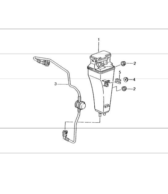Diagram 201-20 Porsche 964 (911) C4 1989-93 Kraftstoffsystem, Abgassystem