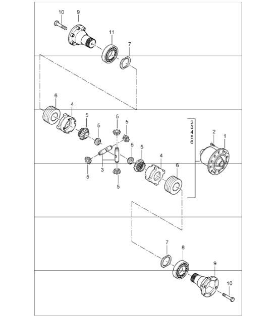 Diagram 305-05 Porsche 997 (911) MK2 2009-2012 Transmission
