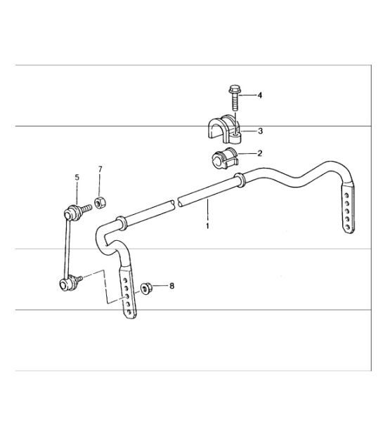 Diagram 402-05 Porsche Macan (95B) MK1 (2014-2018) 前轴、转向 