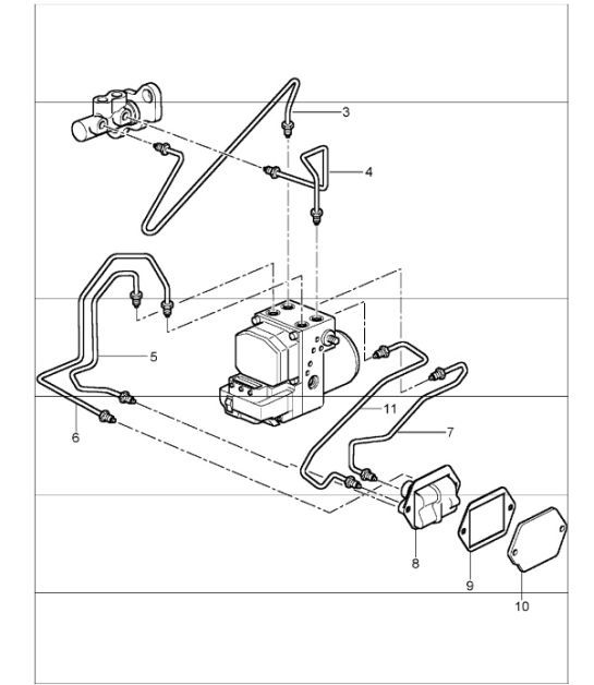 Diagram 604-05 Porsche Macan (95B) MK1 (2014-2018) Wheels, Brakes