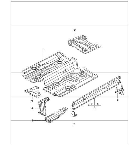 floor centre 996 GT3-1 1999-05