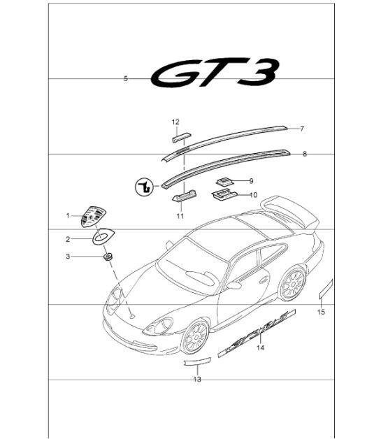 Diagram 810-00 Porsche Macan (95B) MK1 (2014-2018) Carrocería