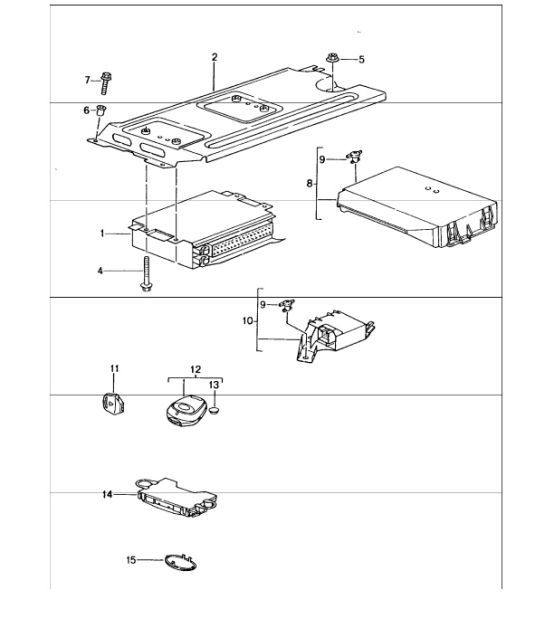 Diagram 901-03 Porsche Macan (95B) MK1 (2014-2018) Electrical equipment