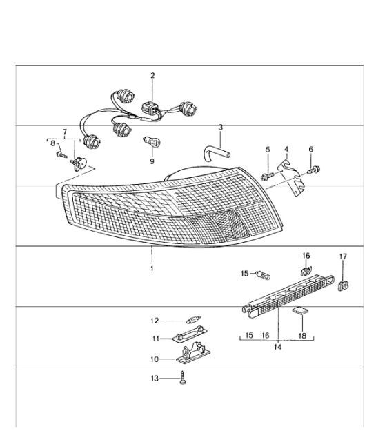 Diagram 905-05 Porsche Macan (95B) MK1 (2014-2018) Electrical equipment