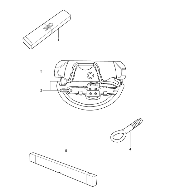 Diagram 001-00 Porsche Macan (95B) MK1 (2014-2018) Zubehör und andere 
