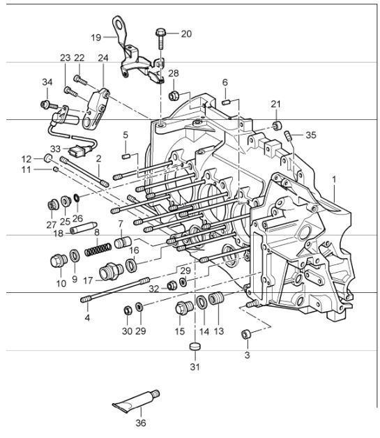 Diagram 101-05 Porsche 992 (911) MK1 2019-2024 Motore