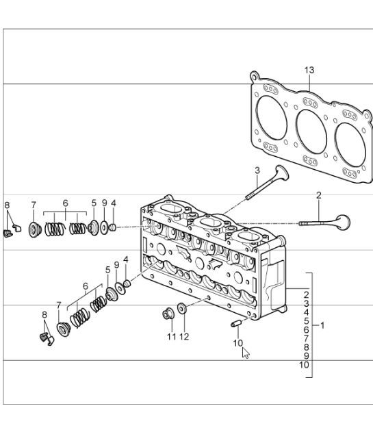 Diagram 103-01 Porsche Macan (95B) MK1 (2014-2018) Engine
