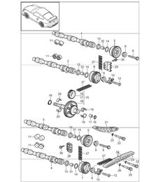 valve control 997 GT3 / GT3 RS M97.77 2010-11 and 997 GT3 RS 4.0 M97.74 2011