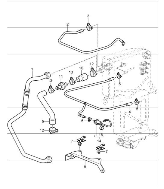 Diagram 104-06 Porsche 997 (911) MK1 2005-2008 Moteur