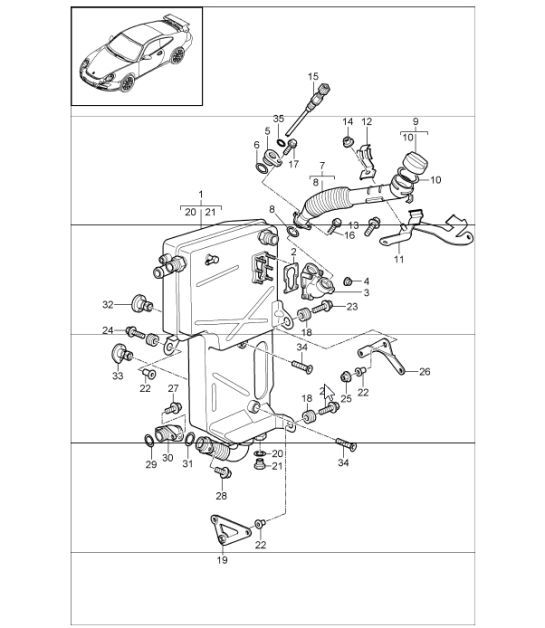 Diagram 104-07 Porsche Macan (95B) MK1 (2014-2018) Motore