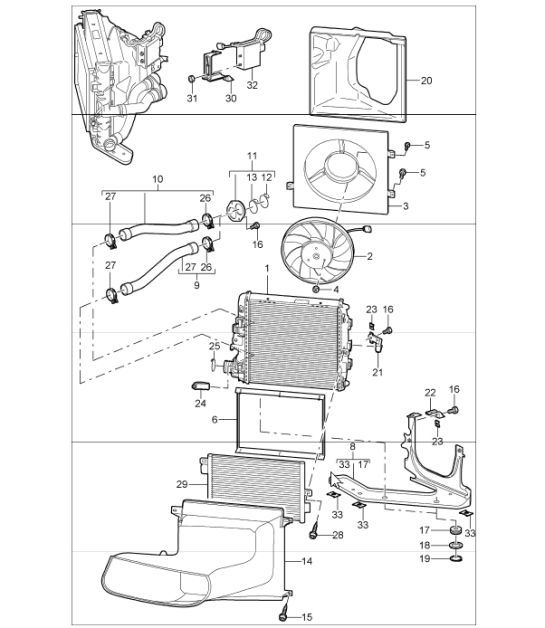 Diagram 105-16 Porsche Boxster Spyder 3.8L 2016 Motor