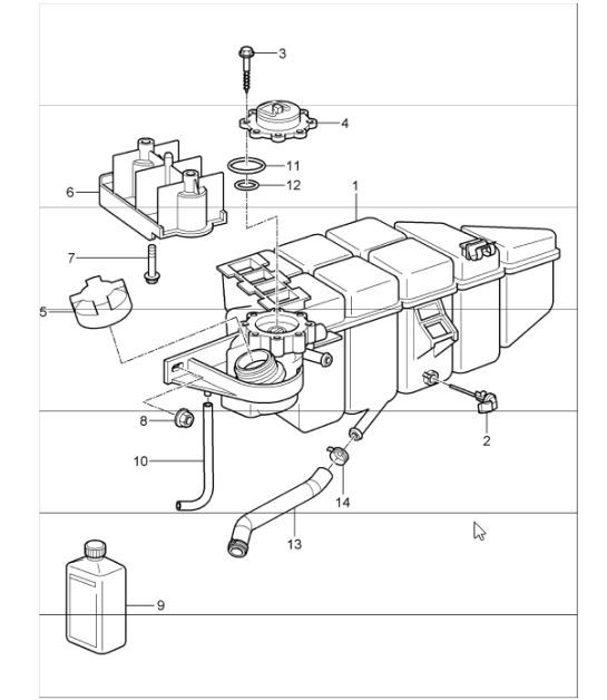 Diagram 105-20 Porsche Macan (95B) MK1 (2014-2018) Moteur