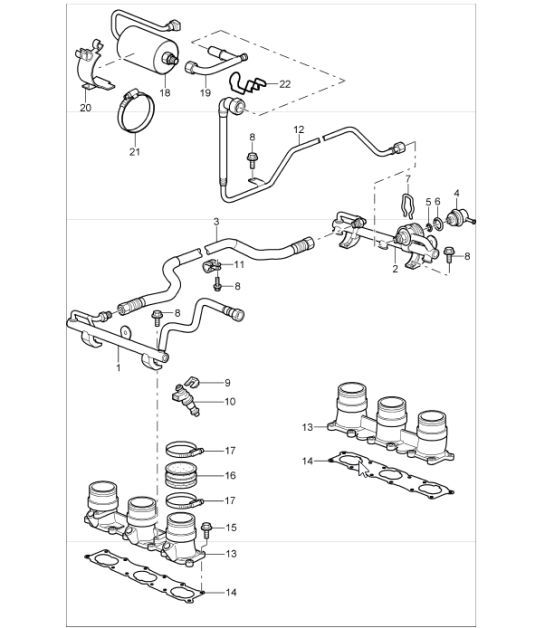 Diagram 107-05 Porsche 992 (911) MK1 2019-2024 Motore
