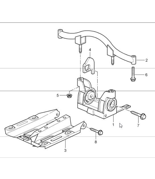 Diagram 306-00 Porsche 356 1950-55 Trasmissione