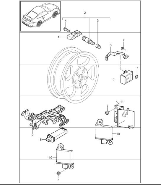 Diagram 601-06 Porsche 9J1.1 Taycan 2020-24 