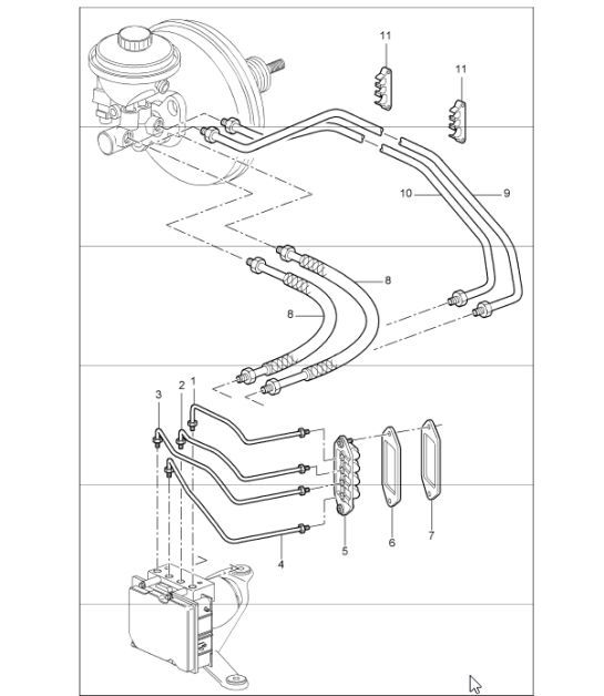 Diagram 604-05 Porsche Boxster 718 (982) 2017>> 车轮、制动器