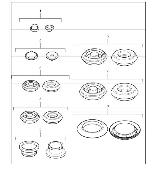 Diagram 801-02 Porsche Panamera 970 MK1 (2009-2013) Carrosserie
