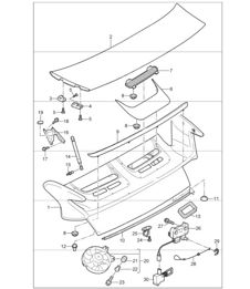 Deckel hinten 997 GT3 2007-11