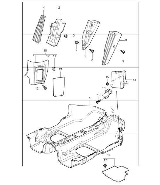 Diagram 807-02 Porsche 997 MK1 GT3 / GT3 RS 2007-09 Body