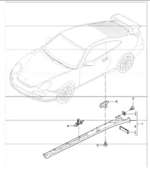 sill cover 997 GT3 2007-11