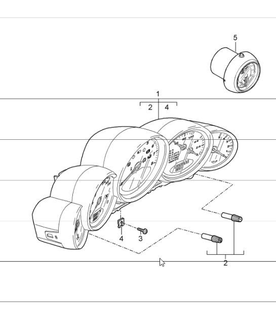 Diagram 906-01 Porsche 997 (911) MK1 2005-2008 Elektrische apparatuur