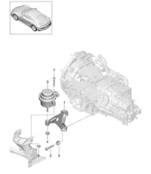 Suspension transmission / Joint fileté / Moteur 981C Cayman GT4 2016