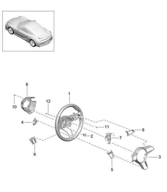Diagram 403-005 Porsche Cayenne 9YA 2018-2023 
