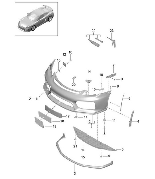 Diagram 802-000 Porsche 971.2 Panamera 4S 2.9L V6 2021-23 