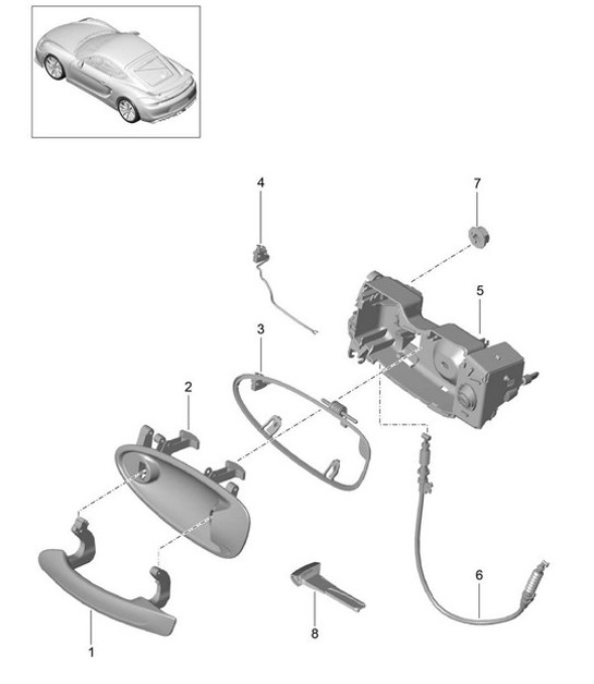 Diagram 804-020 Porsche 993 (911) C2S 1994-97 Karosserie