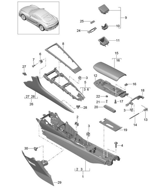 Diagram 809-020 Porsche 911 1978-1983 3.0L / SC Carrozzeria