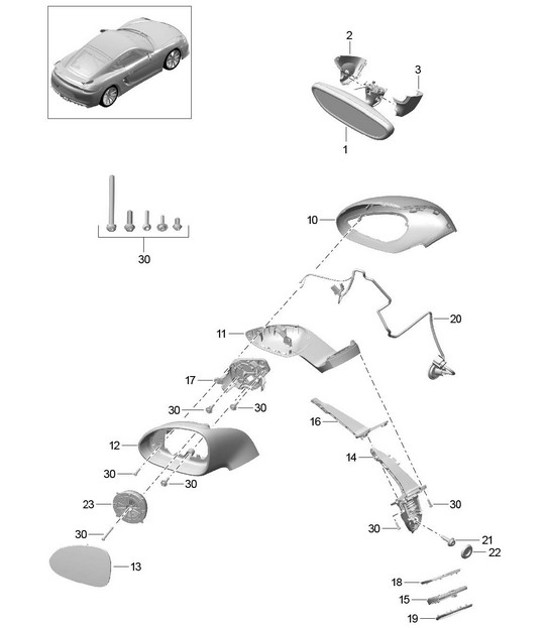 Diagram 809-050 Porsche 9J1.1 Taycan 2020-24 