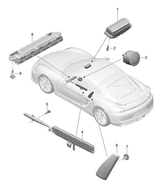 Diagram 812-050 Porsche 9J1.1 Taycan 2020-24 