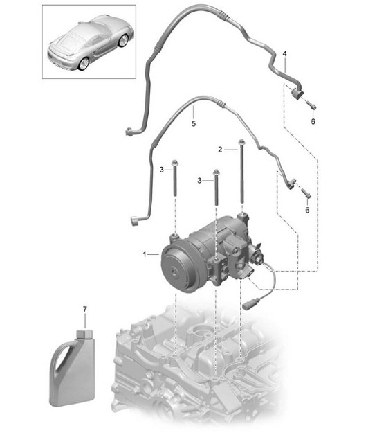 Diagram 813-015 Porsche Boxster 986 2.7L 2003-04 Body