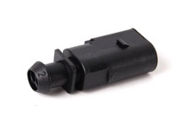 flat contact housing with additional contact catch 1J0973802