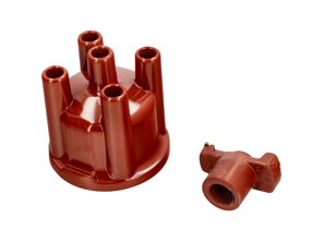 Verteilerkappe und Rotorarmsatz. Porsche 924 1977-85 - 055905225B, 113905207C - 1235522056, 50725, 1234332300